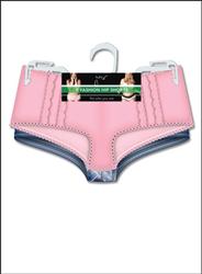 Panties - JMS Microfiber with Linear Mesh Insert Hip Shorts in Sizes 9-12 (2-Pairs) by Just My Size